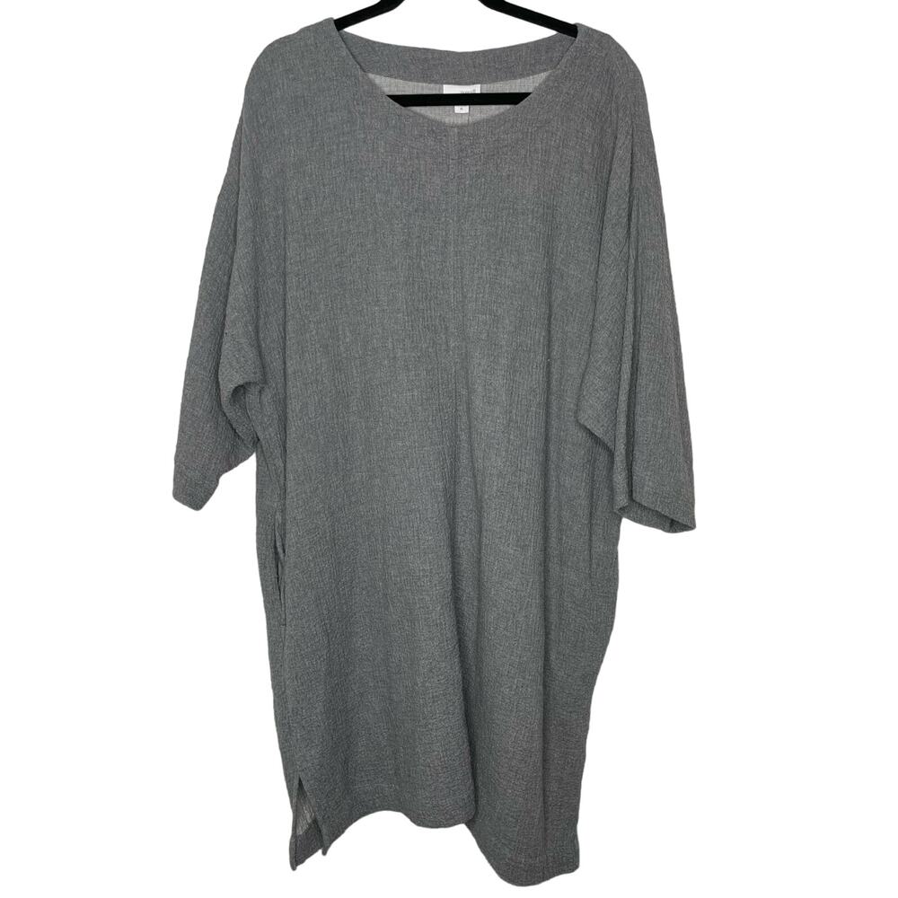 J Jill Lagenlook Textured Cotton Wool cocoon Dress XL